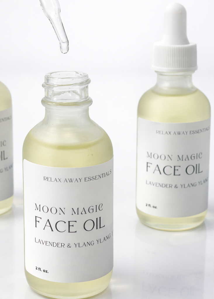 Moon Magic Facial Oil - Lavender Ylang Ylang Essential Oils - Skin Care