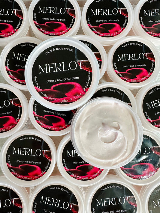 Merlot Hand & Body Cream Lotion | Body Butter | Spa Gift | Skin Care | Moisturizer