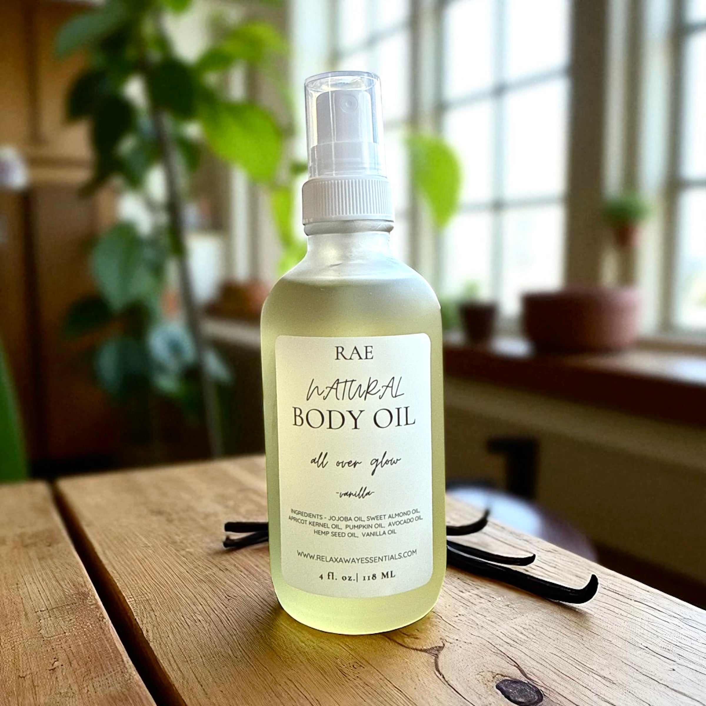 Spray Body Oil | All Over Glow Oil | Natural Oil | Skin Care | 4 oz. | Spa Gift for her | Silky Skin Oil | After Shower Oil