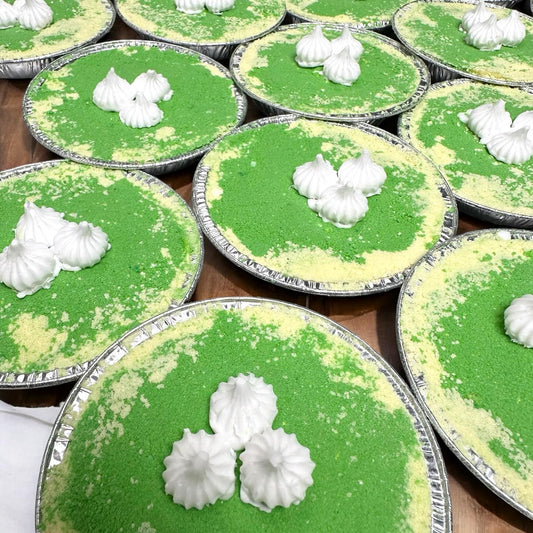 Key Lime Pie Bath Bomb with Soap Topper