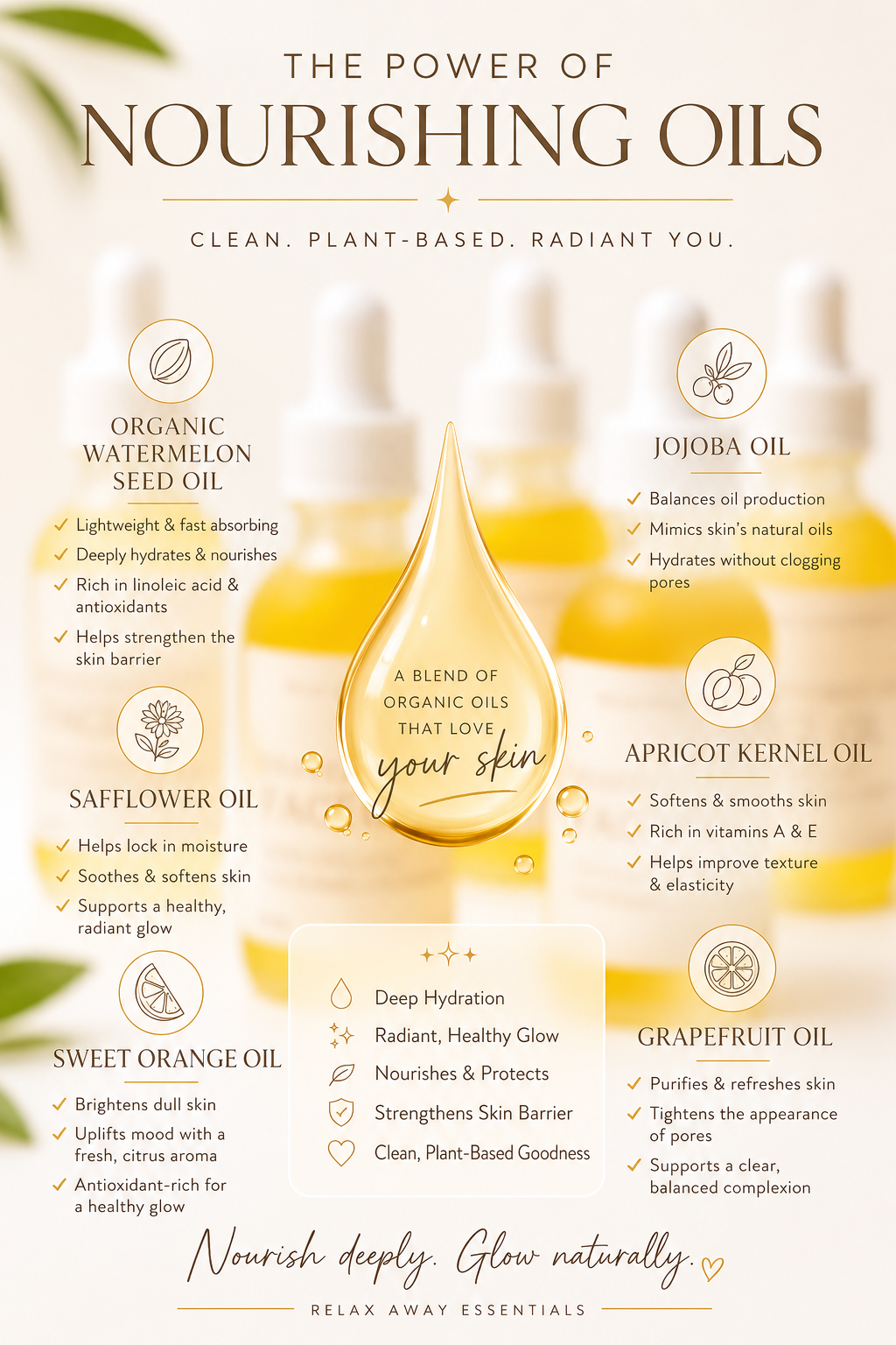 Grapefruit Glow Face Oil - Lightweight Facial Oil - 100% Natural with Essential Oils