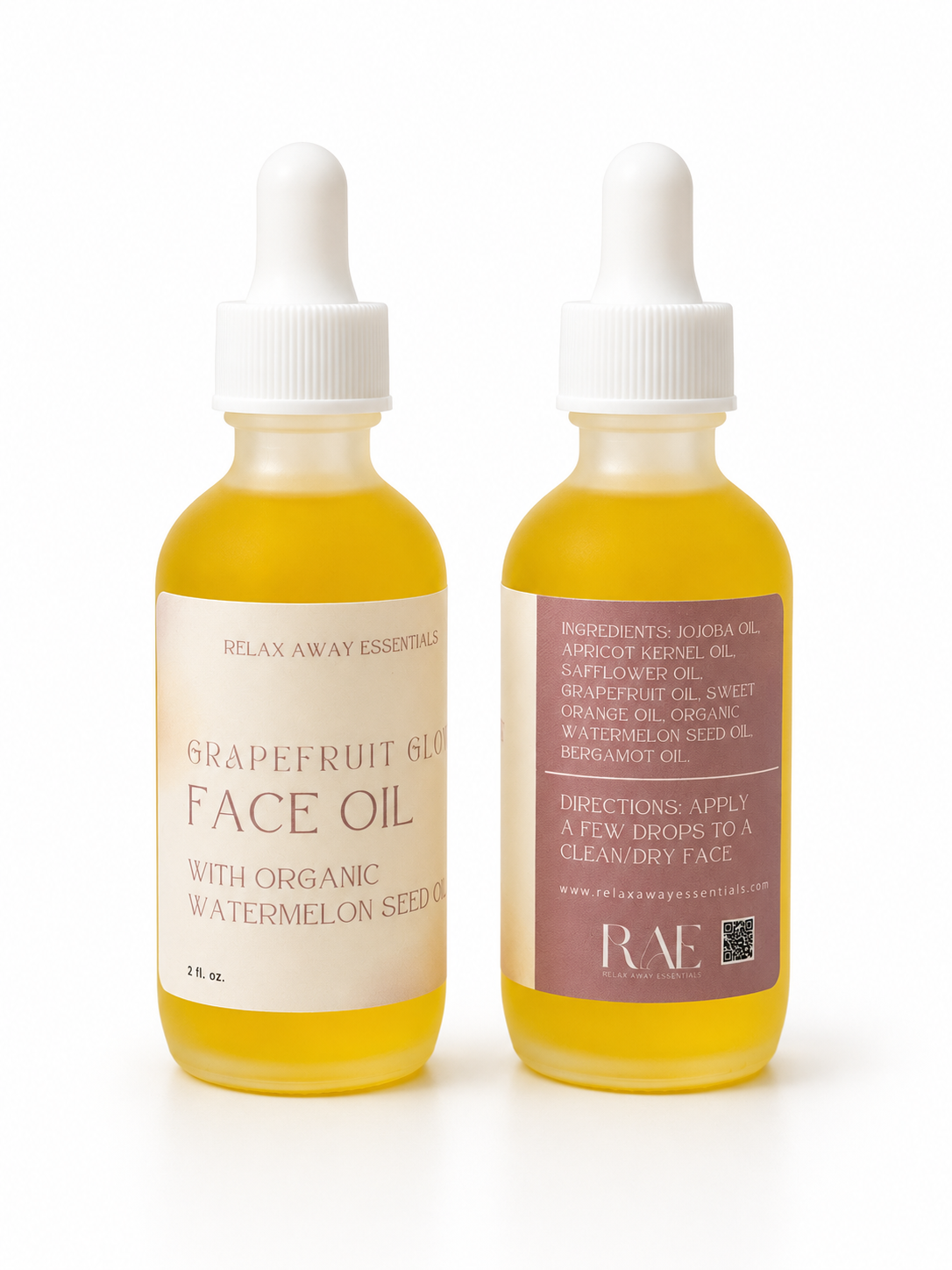 Grapefruit Glow Face Oil - Lightweight Facial Oil - 100% Natural with Essential Oils