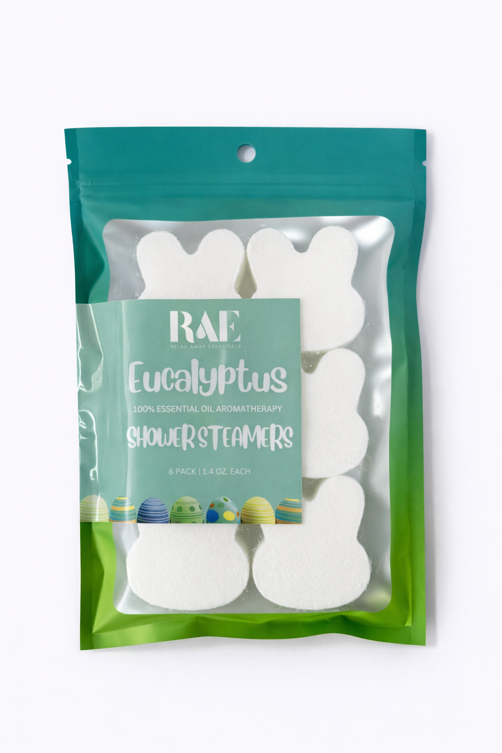 Easter Bunny Shower Steamers 6 Pack - Easter Gift - Aromatherapy - Lavender - Eucalyptus - Lemon Eucalyptus - Spring Shower Bomb