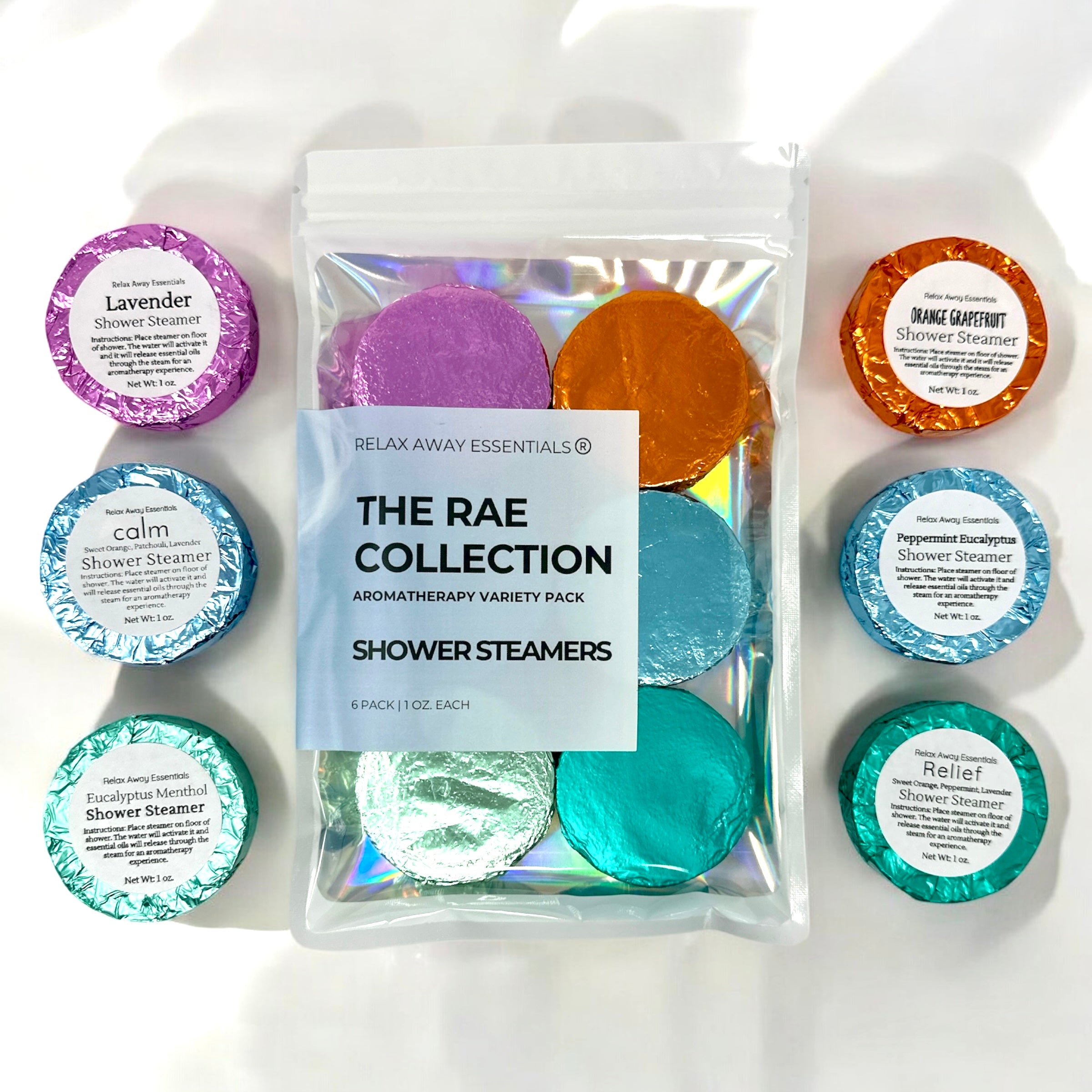 The RAE Collection Shower Steamers 6 Pack