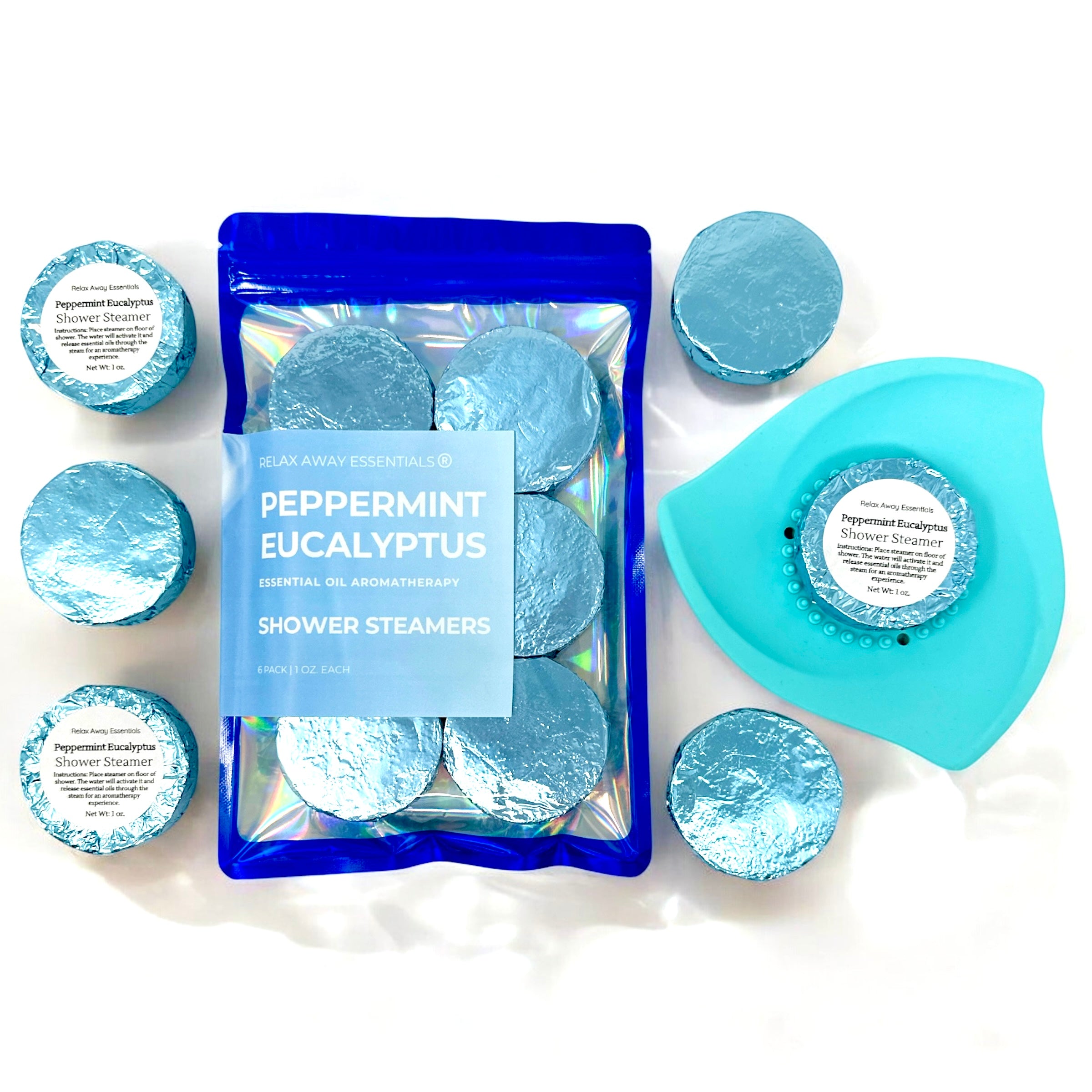 Peppermint Eucalyptus Shower Steamers 6 Pack