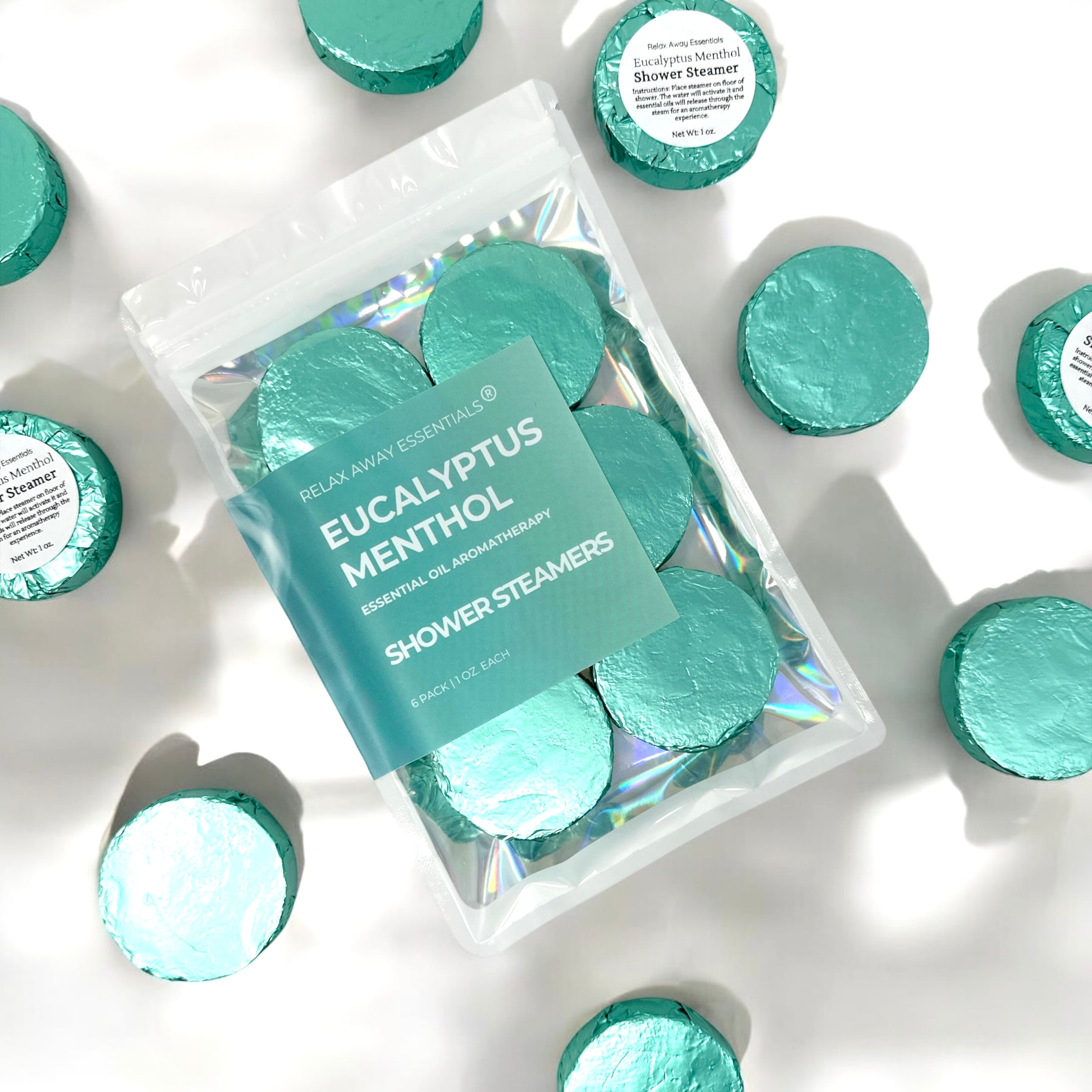 Eucalyptus Menthol Shower Steamers 6 Pack