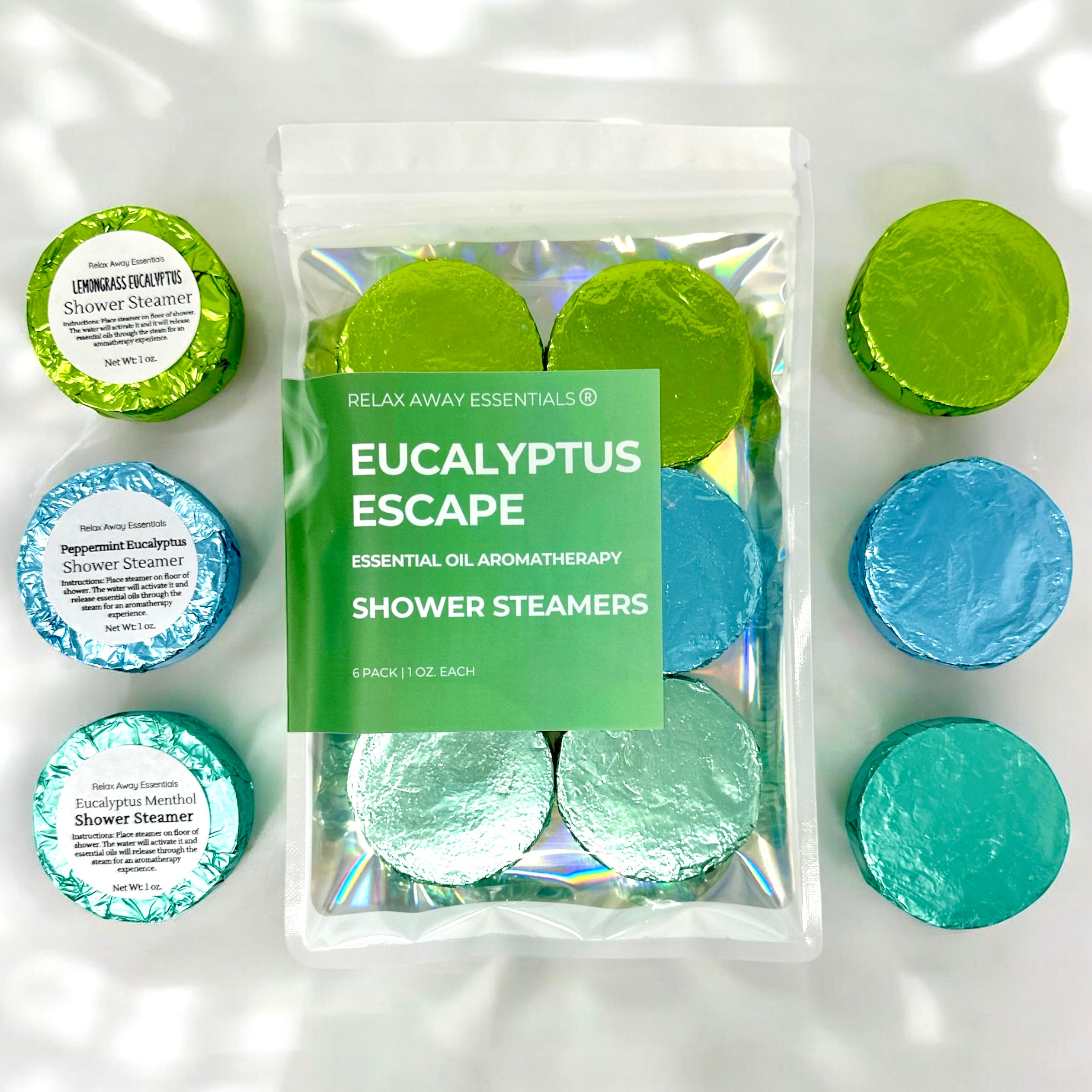 Eucalyptus Escape Shower Steamers 6 Pack