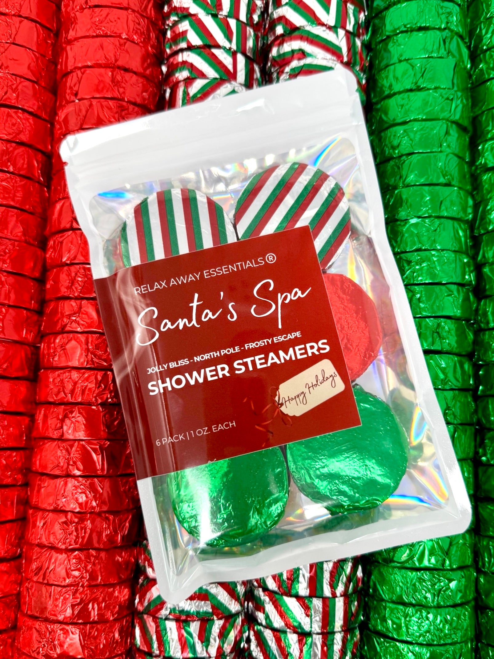 Santa's Spa Shower Steamers 6 Pack
