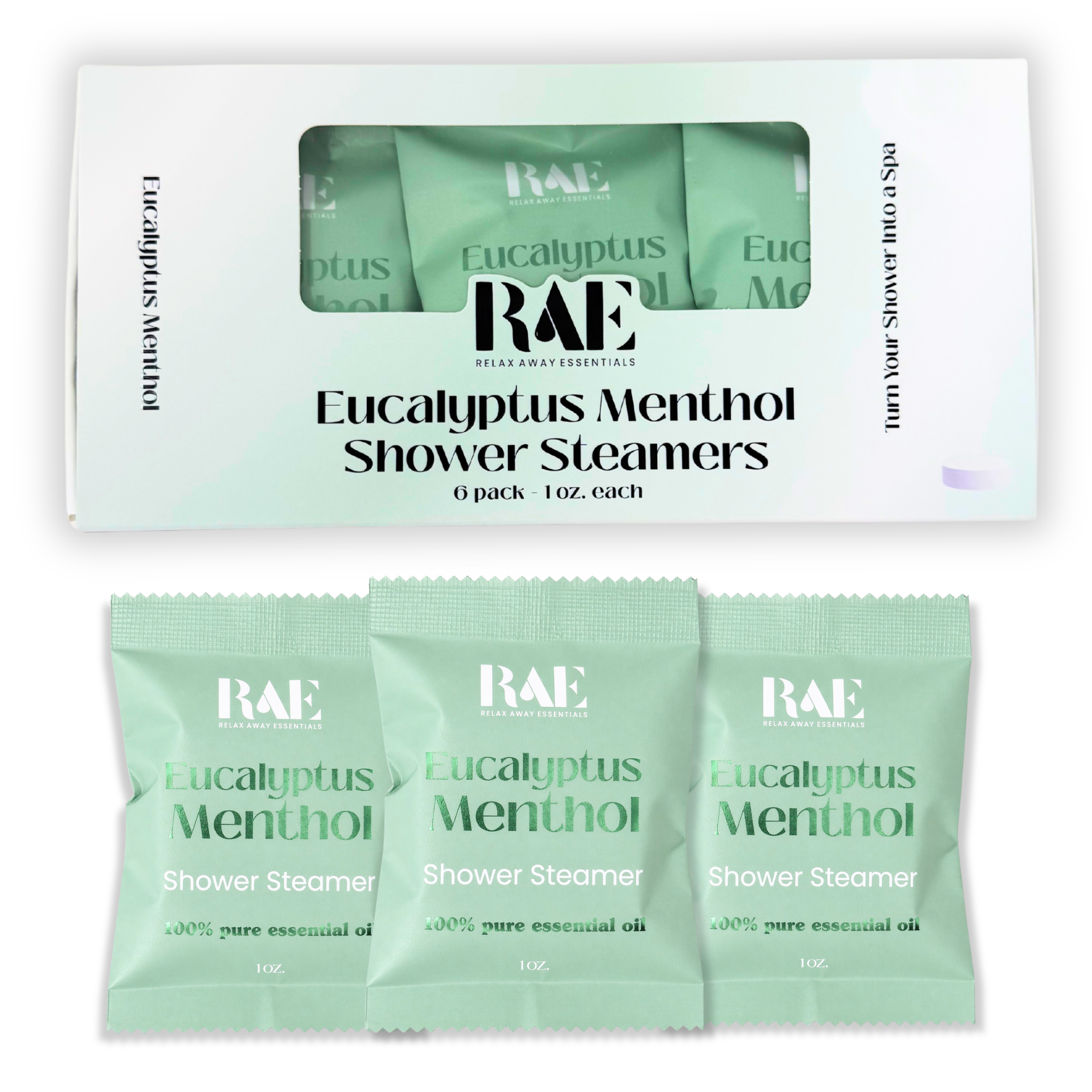 18 Shower Steamers - Breathe Easy Bundle Pack - Peppermint, Eucalyptus, Menthol Aromatherapy - Essential Oils - Spa