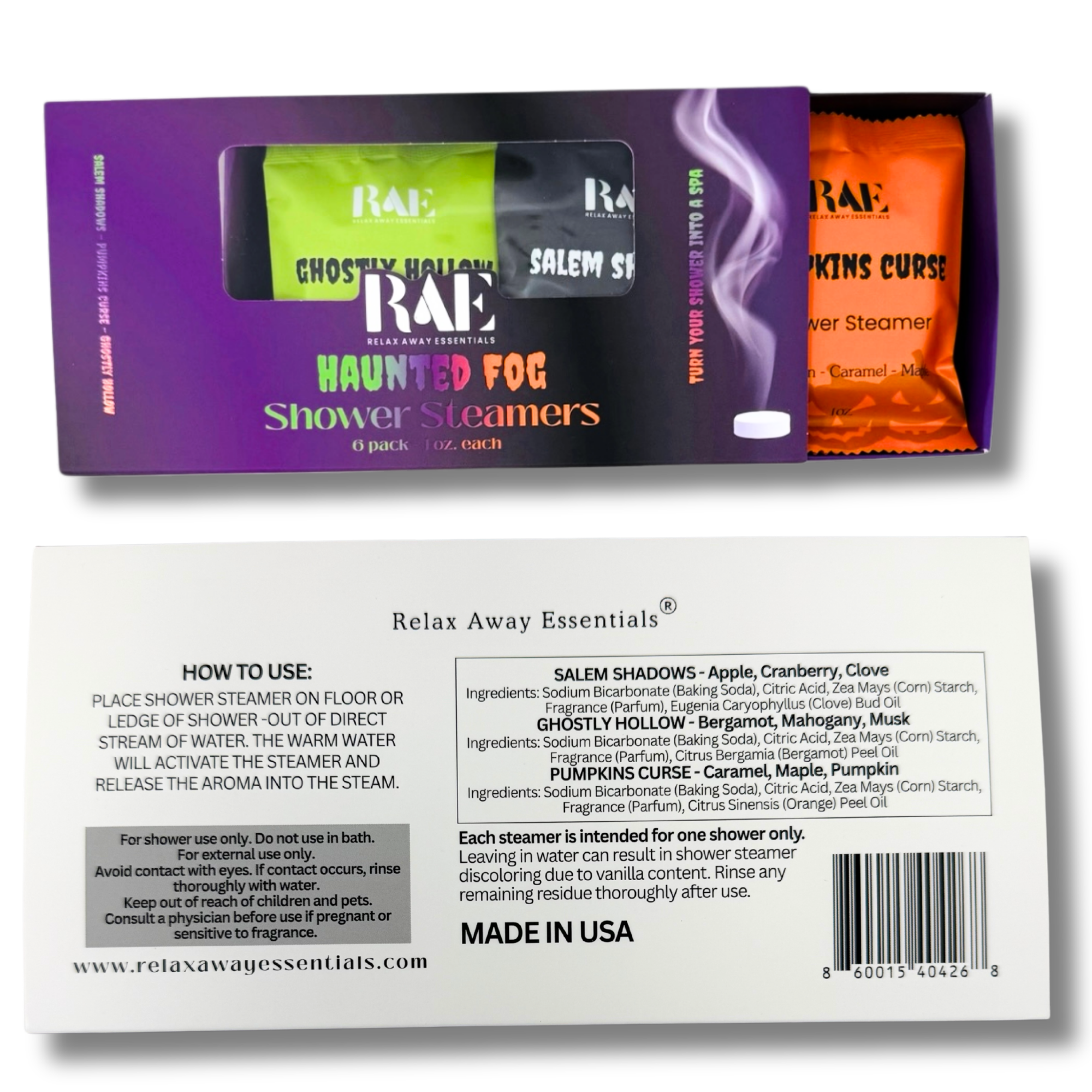 Haunted Fog Shower Steamers 6 Pack