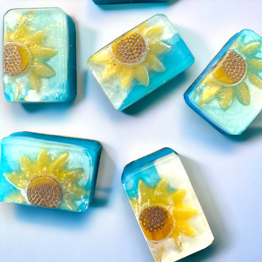 Sunflower Bar Soap | Spa Gift | Honeysuckle | Gardenia | Gift for her |