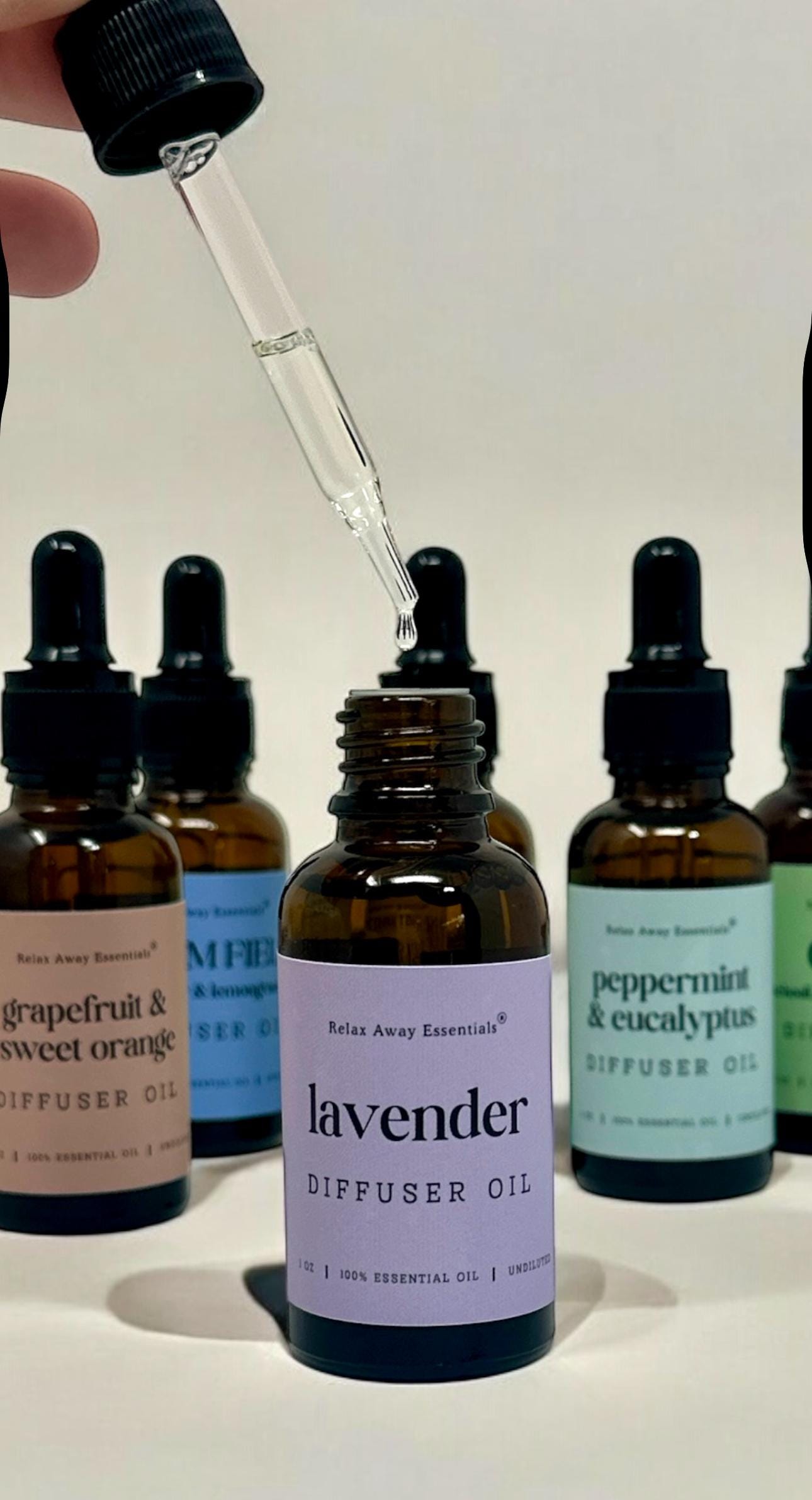 Aromatherapy Diffuser Oil | 15 ml | Crystal Infused | Essential Oils | Spa Gift | Relief | Relax