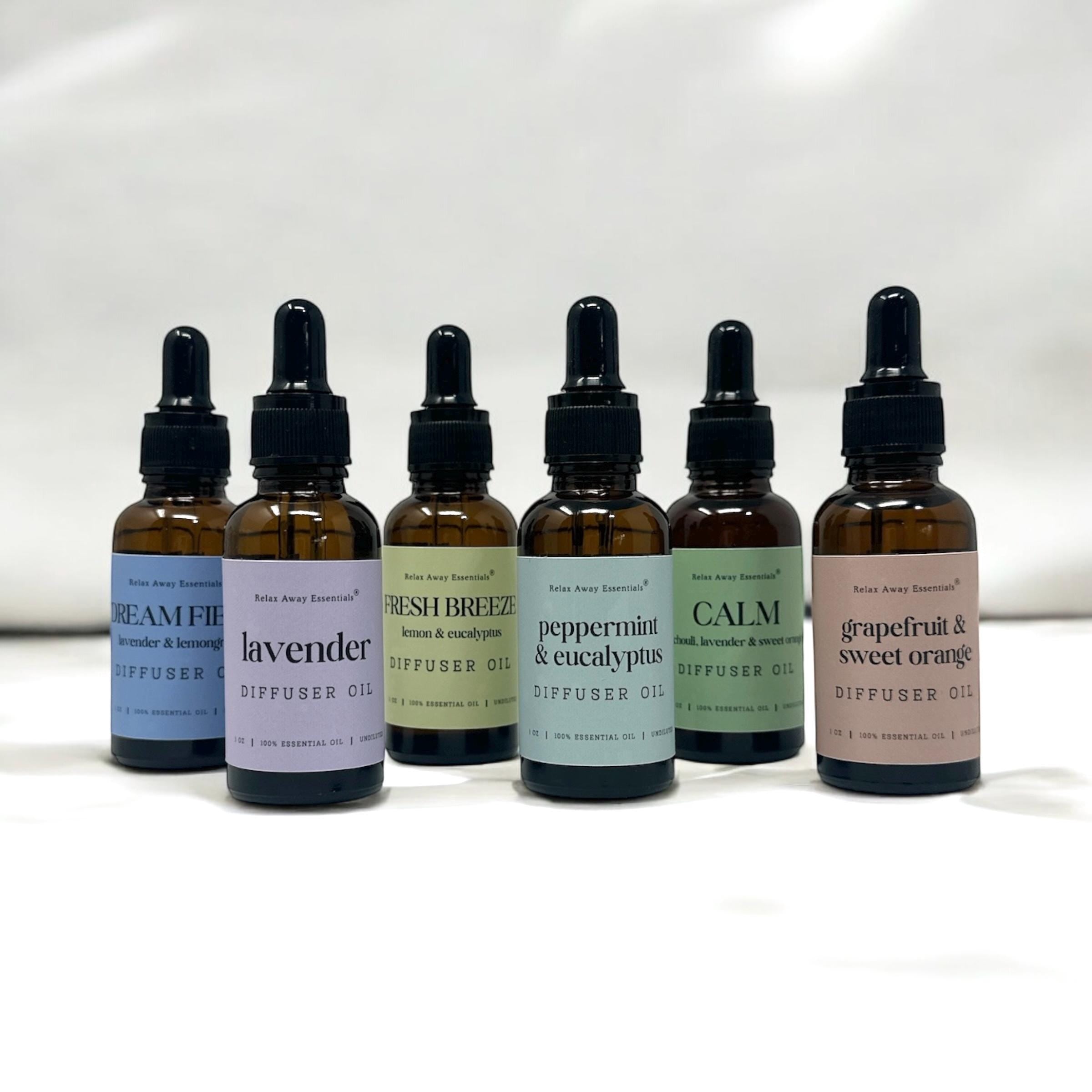 Aromatherapy Diffuser Oil | 15 ml | Crystal Infused | Essential Oils | Spa Gift | Relief | Relax