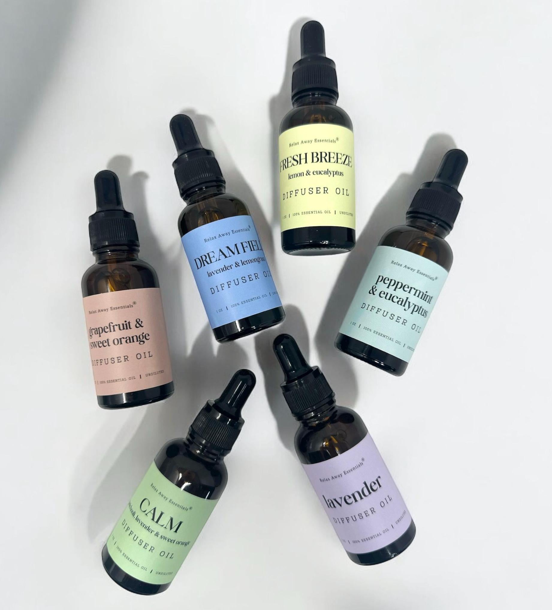 Aromatherapy Diffuser Oil | 15 ml | Crystal Infused | Essential Oils | Spa Gift | Relief | Relax