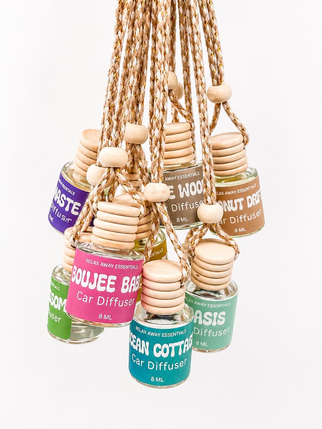 Scented Car Diffuser – 8ml Air Freshener, Choose Your Scent - Mother's Day Gift