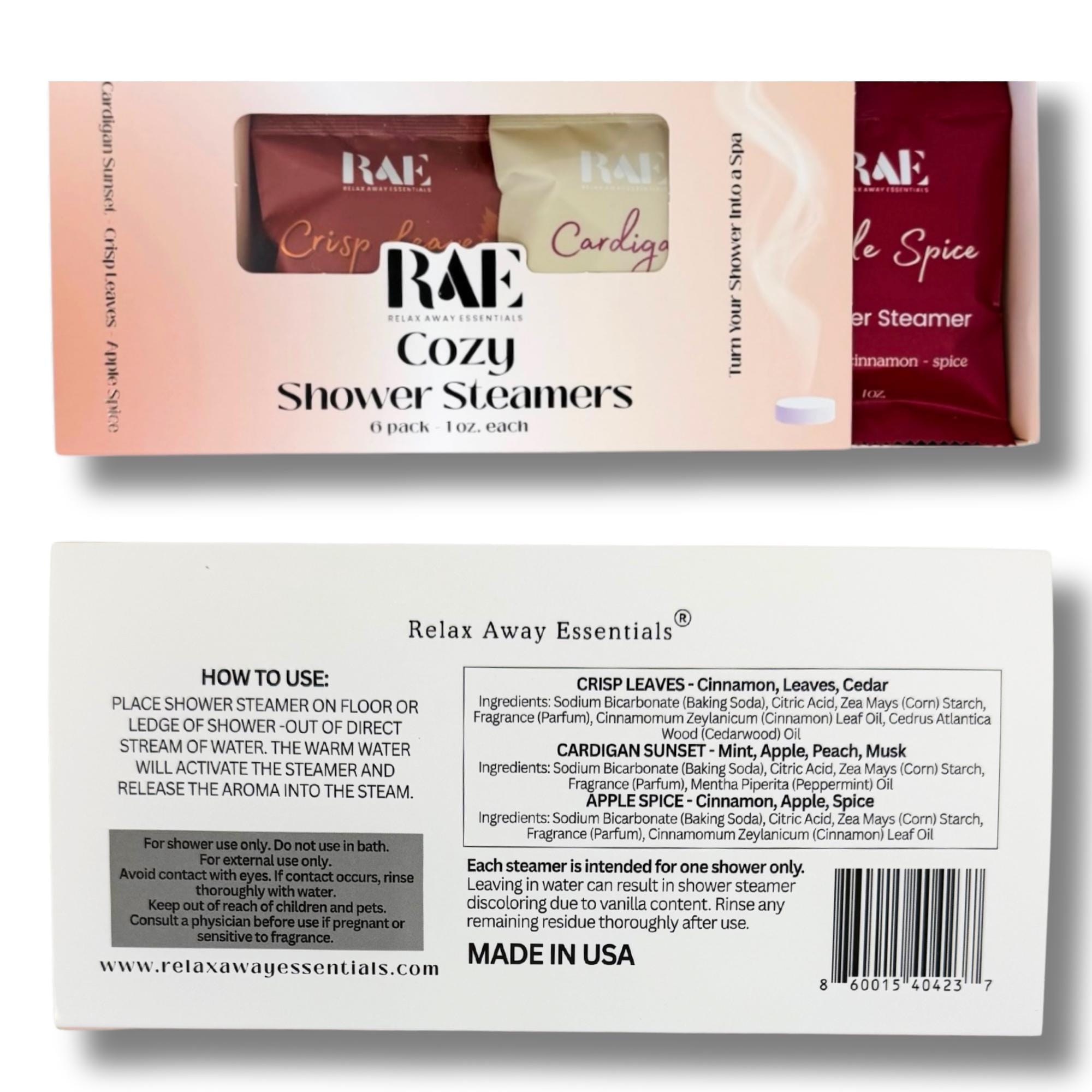 Fall Feels Shower Steamers | 6 Pack | Aromatherapy | Essential Oils | Fall | Spa Gift | Shower Bomb |