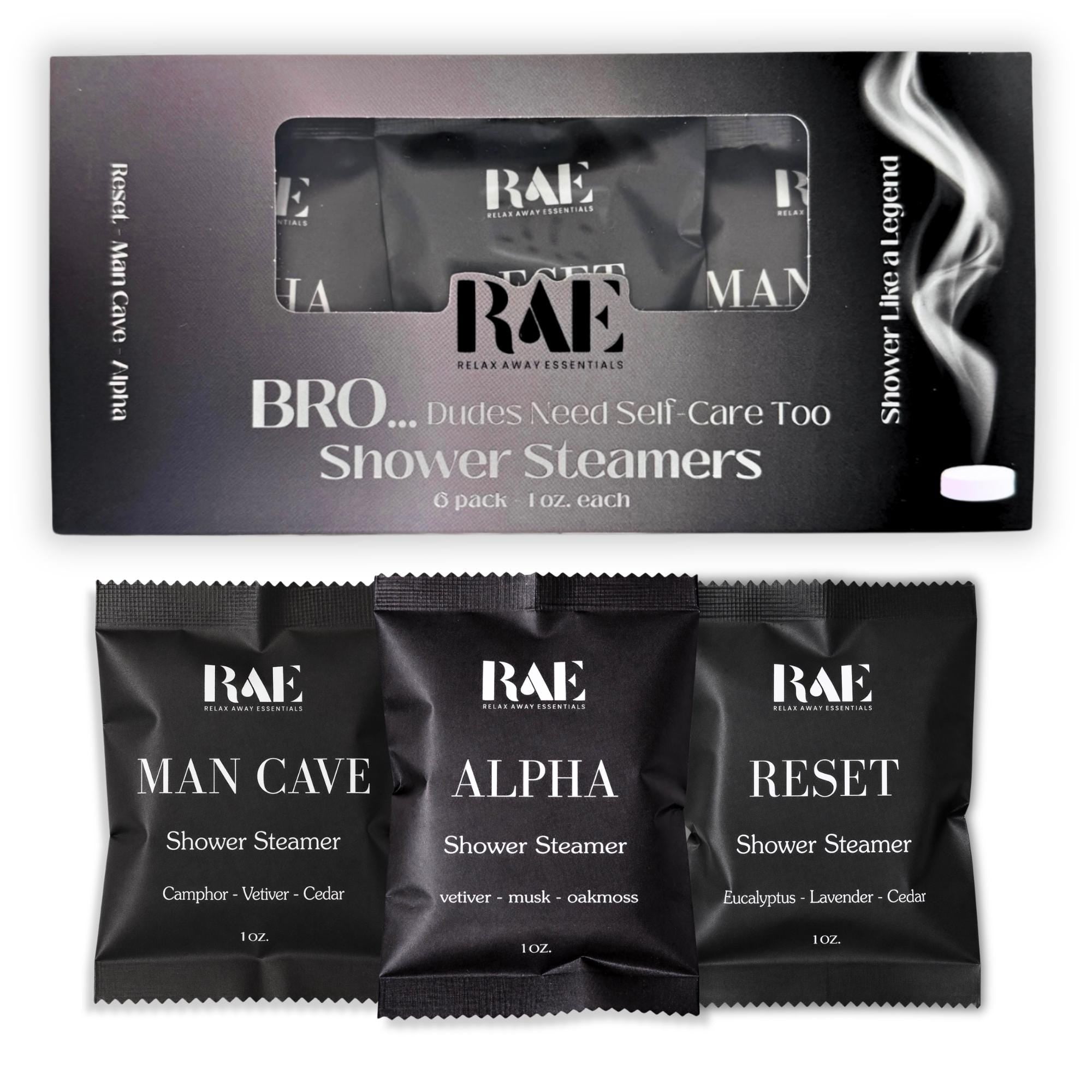 Bro Shower Steamers | 6 pack | Aromatherapy | Gift for him | Father's Day Gift | Dad Gift | husband gift | spa | Handmade gift