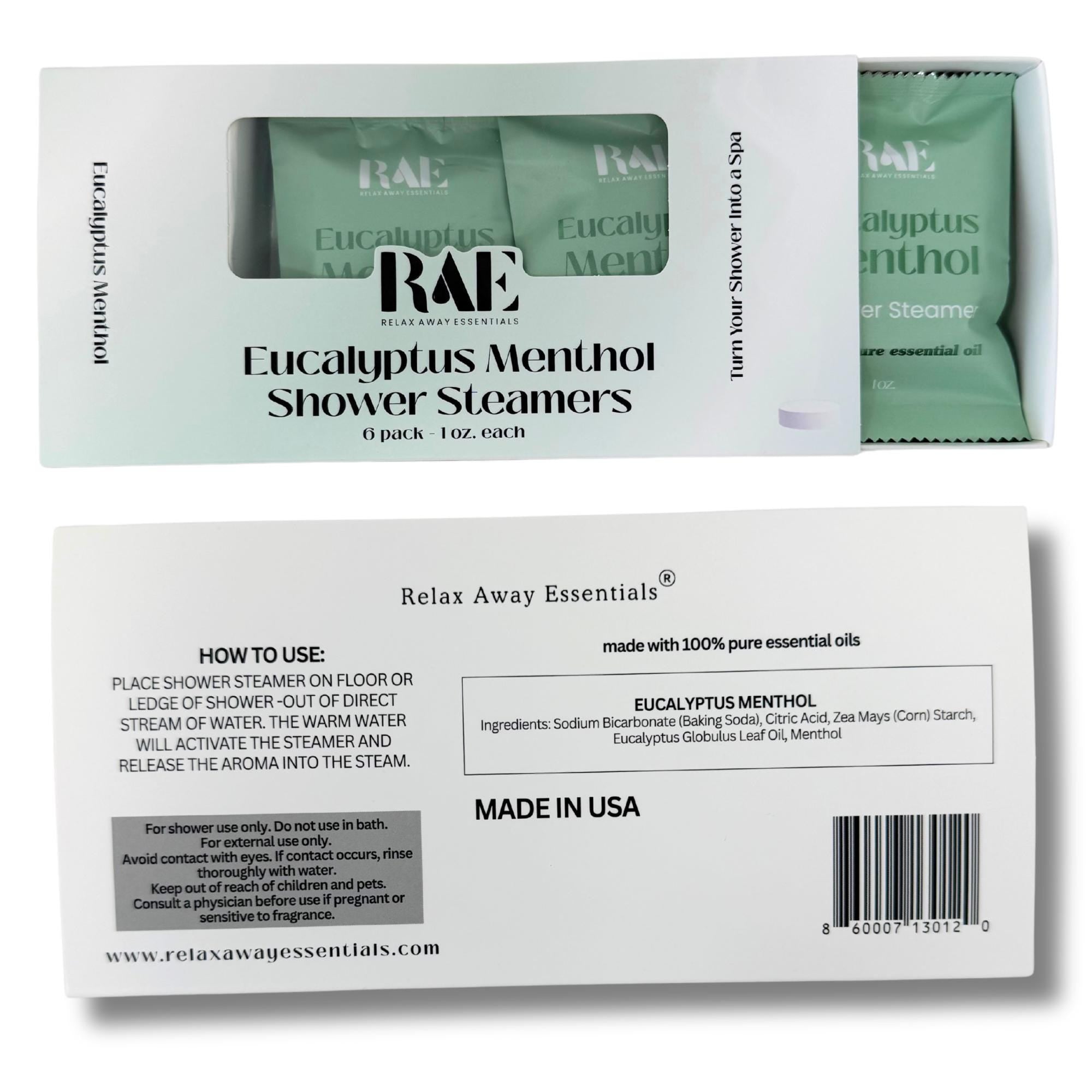 Eucalyptus Menthol Shower Steamers | Essential Oils | Aromatherapy | Breathe | Spa Gift |