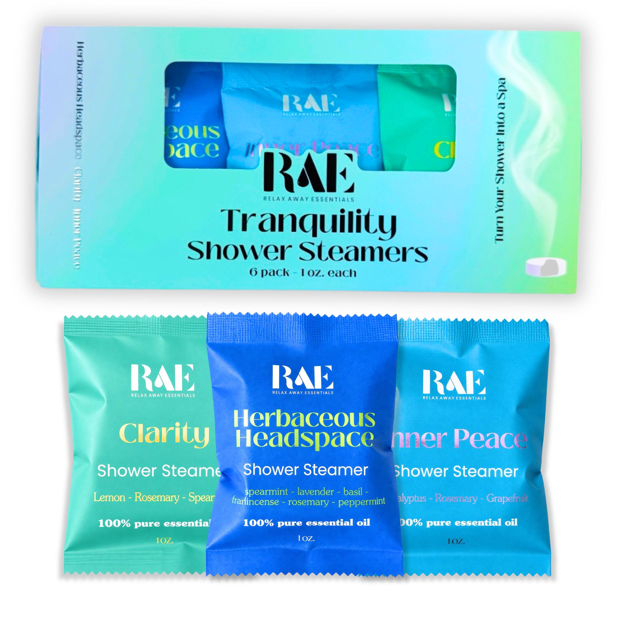 Tranquility Shower Steamers | 6 Pack | Aromatherapy | Pure Essential Oils | Spa Gift | Handmade gift | Vegan