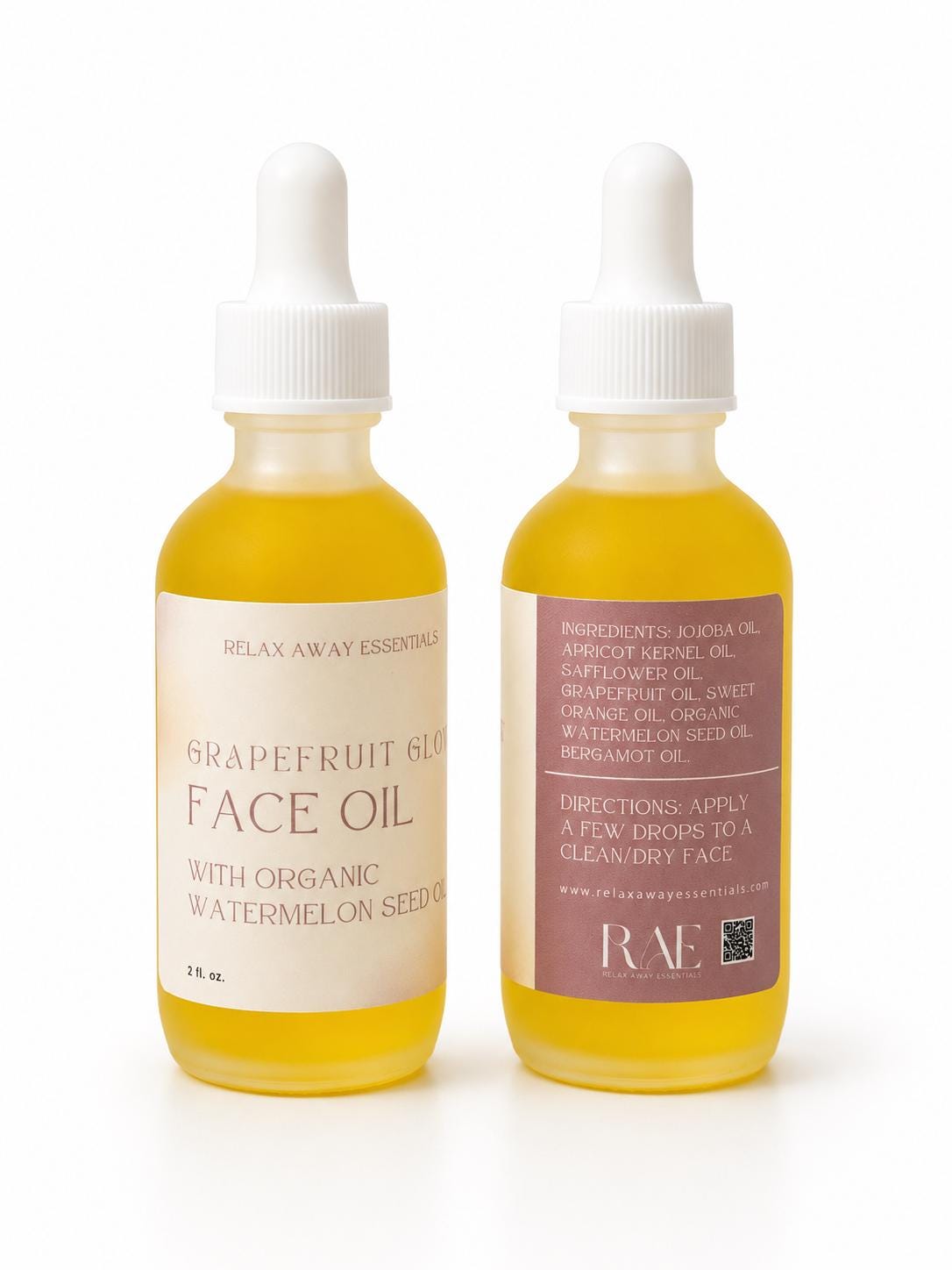 Grapefruit Glow Face Oil | Watermelon Seed Oil | Natural Oils | Essential Oils | Jojoba Oil | Skin Brightener | Lightweight Skin Care