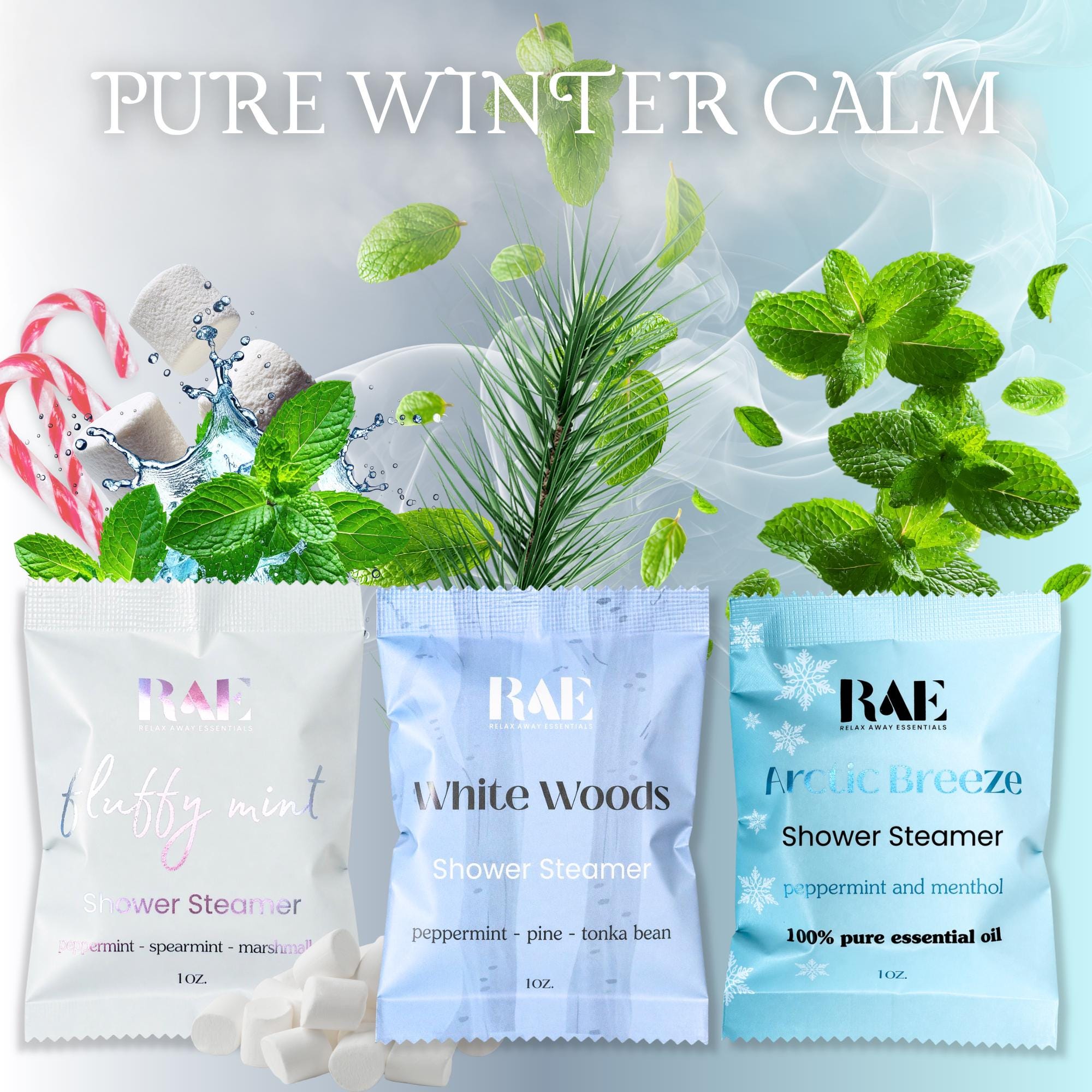Holiday Magic Shower Steamers | 6 Pack | Spa Gift | Stocking Stuffer | Gift | Christmas | Essential Oils