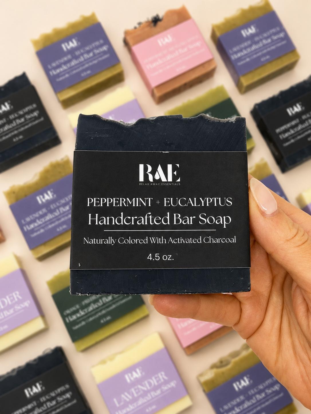 Triple Butter Bar Soap | Natural Cold Process | Essential Oils and Natural Colors | Handcrafted (4.5 oz)