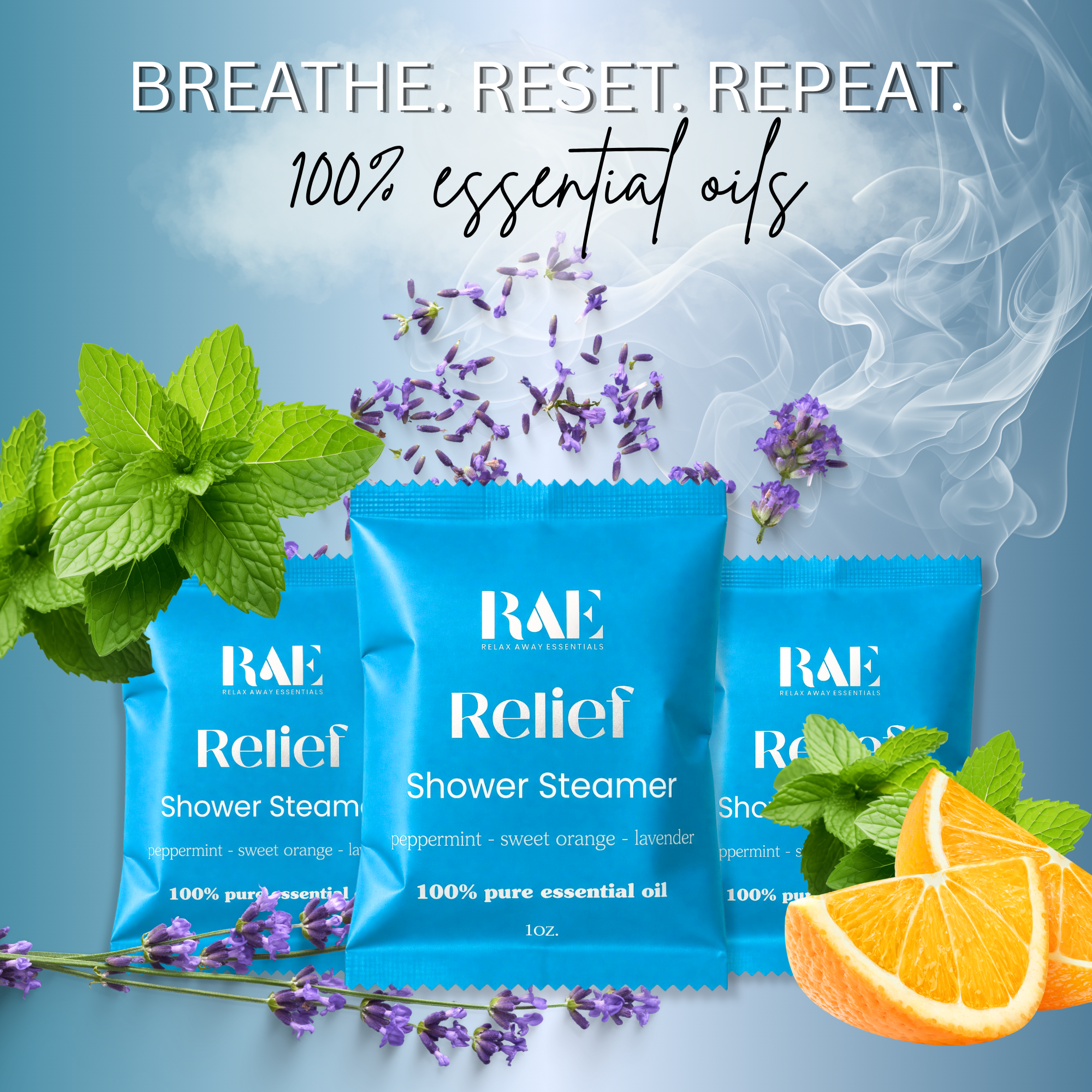 18 Shower Steamers - Breathe Easy Bundle Pack - Peppermint, Eucalyptus, Menthol Aromatherapy - Essential Oils - Spa
