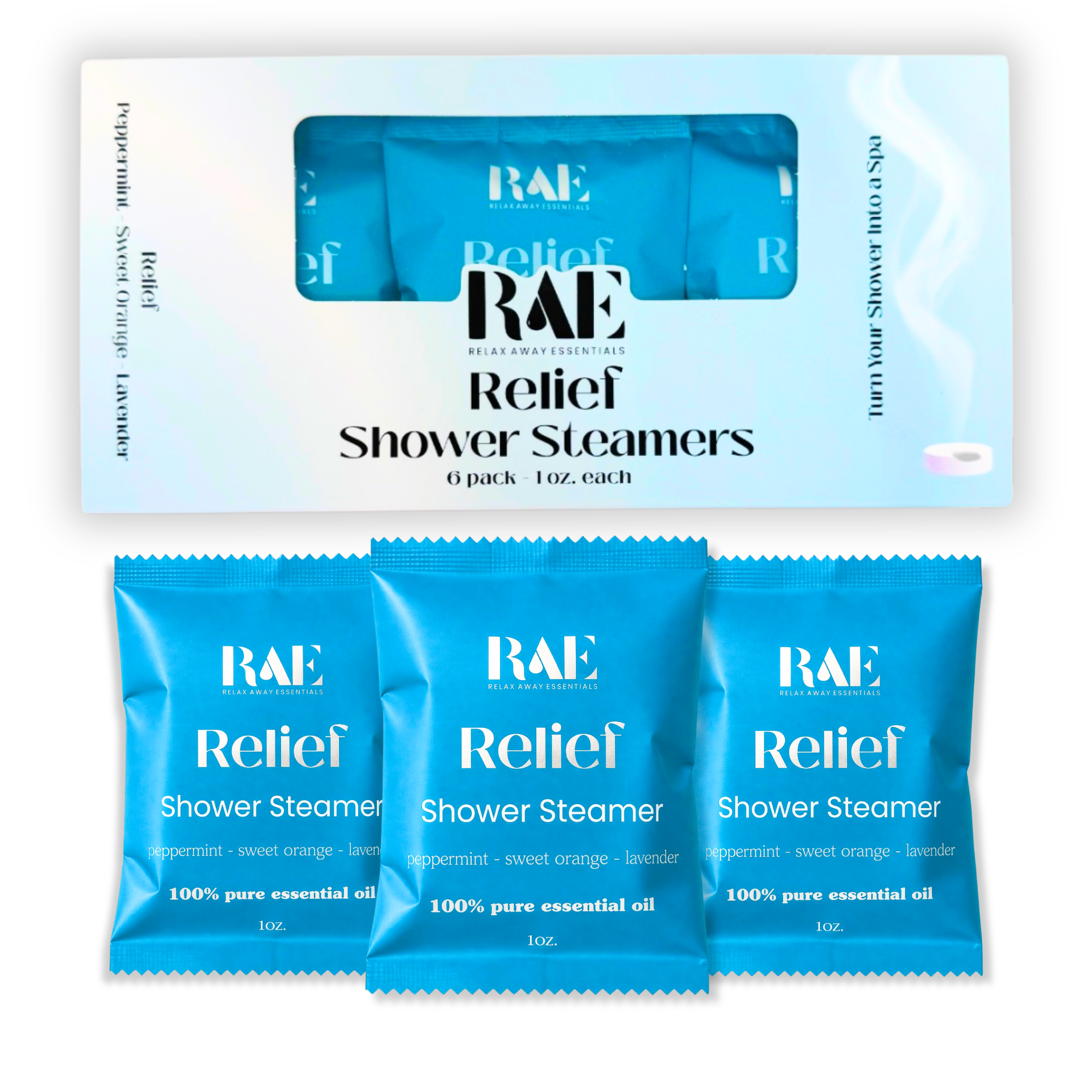 18 Shower Steamers - Breathe Easy Bundle Pack - Peppermint, Eucalyptus, Menthol Aromatherapy - Essential Oils - Spa