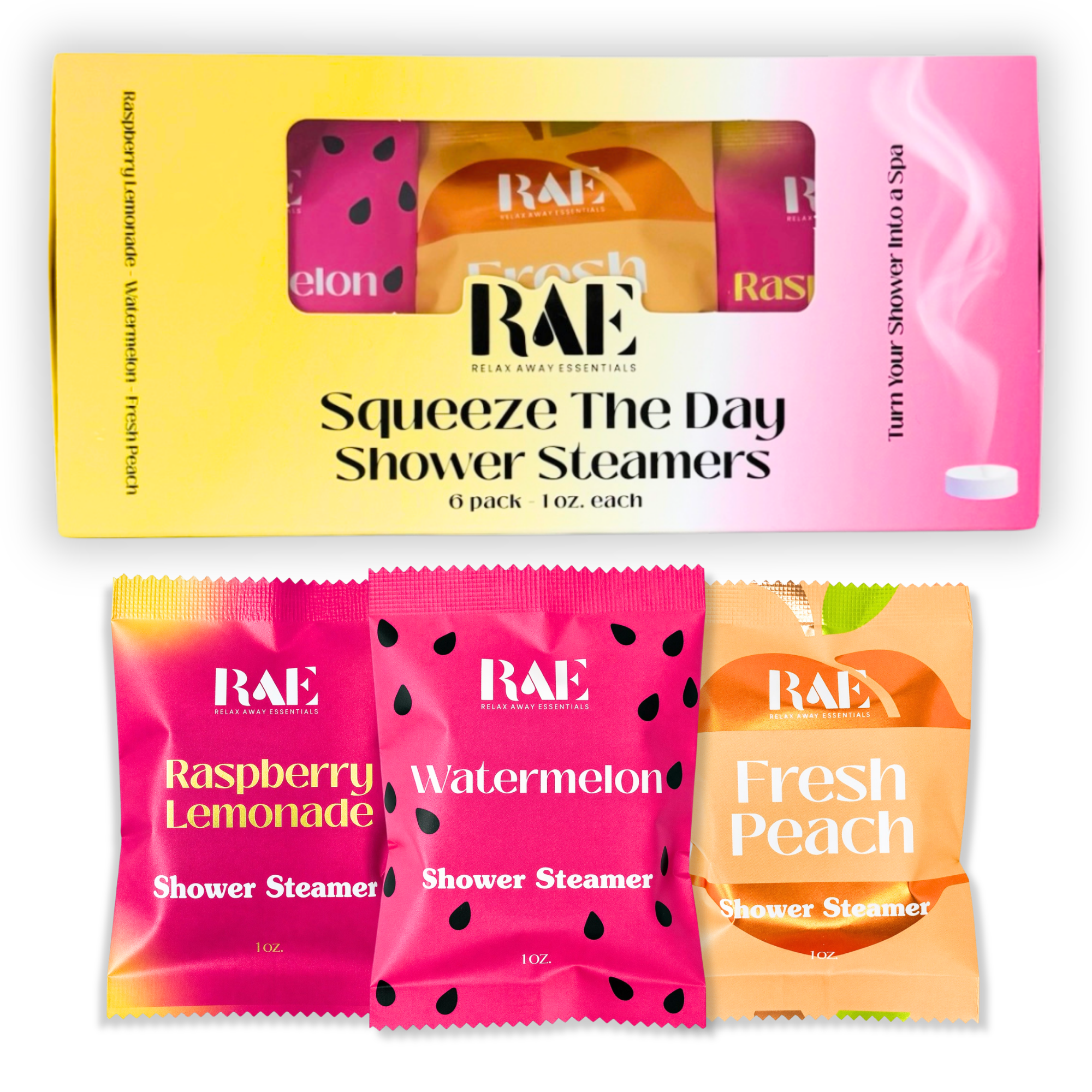 18 Shower Steamers - Summer Bundle Pack - Spa Set - Shower Tablets Bulk - Aromatherapy
