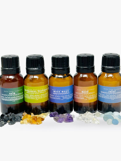 Aromatherapy Diffuser Oil | Crystal Infused