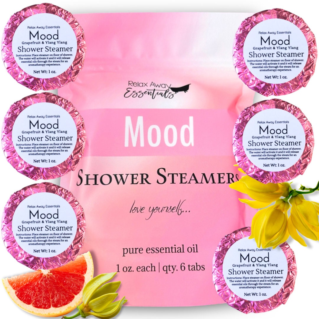 Mood Shower Steamers | Grapefruit Ylang Ylang Essential Oil | Aromatherapy | Spa Gift