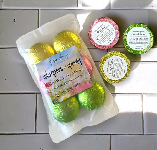 Whispers of Spring Shower Steamers | Spa Gift | Aromatherapy | Essential Oils | Easter Basket Stuffer | Easter Gift |